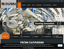 Tablet Screenshot of gasparini-spa.com
